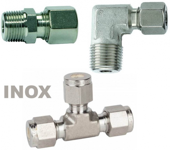 Fitinguri cu inel taietor, din inox