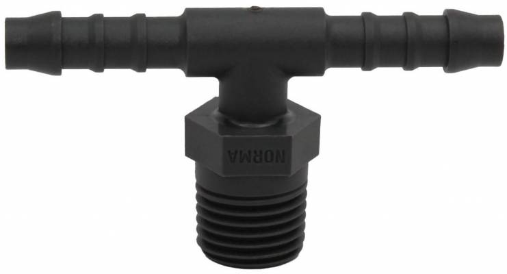 Conector T cu filet exterior conic - PA 6
