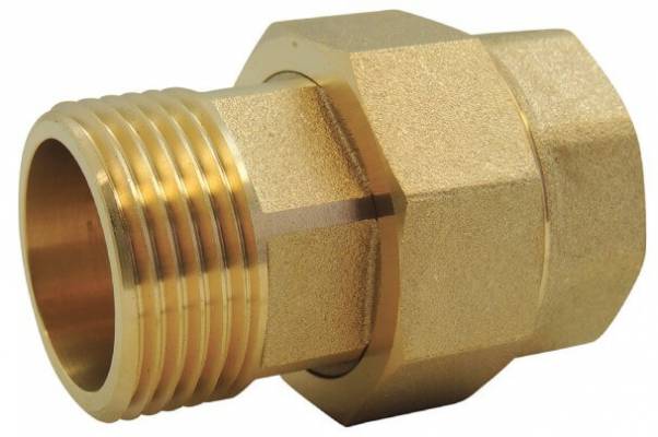 Niplu detasabil cu filet interior-exterior G 3/4&QUOT;, etansare plana, PN 16, alama