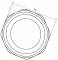 Dop cu hexagon extern, filet interior G 1&QUOT;, PN 16,  alama