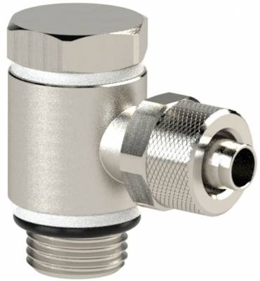 Cupla L banjo push-on 6/4 mm cu filet cilindric exterior G 1/4&QUOT;, alama nichelata