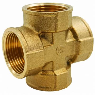 Conector X cu filete interioare G 1/2&QUOT;, alama