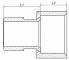 Racord olandez lung, filet ext. R 1&QUOT;-int. G 1 1/4&QUOT;, etansare conica, PN 16, alama