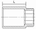 Extensie cu filet cilindric interior - exterior G 1/2&QUOT;, 15 mm, alama