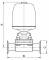 Robinet cu diafragma, NC, actionat pneumatic, conex. sanitare 1 1/2&QUOT;