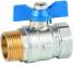 Robineti cu bila, filet exterior-interior, maneta fluture, PN 25