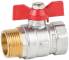 Robineti cu bila, filet exterior-interior, maneta fluture, PN 25