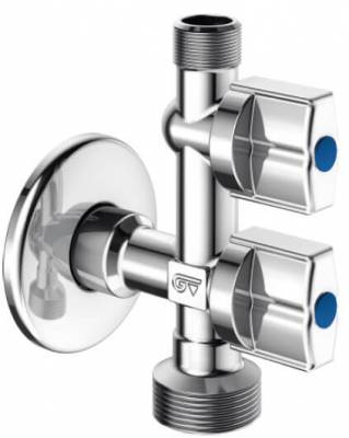 Robinet coltar anti-calcar pentru masina de spalat si chiuveta, G 1/2&QUOT; x G 3/4&QUOT; x G 1/2&QUOT;