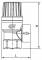 Supapa unghiulara de siguranta cu filet interior 6 bar