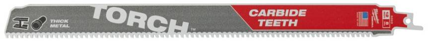 Metal: Panze Heavy duty TORCH cu dinti din carbura - 8 TPI - 5 buc - 300 mm