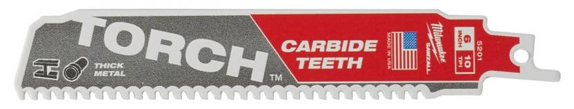 Metal: Panza Heavy duty TORCH cu dinti din carbura - 10 TPI - 1 buc - 150 mm