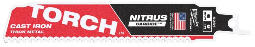 Metal: Panza Heavy duty TORCH NITRUS CARBIDE - 8 TPI - 1 buc - 150 mm
