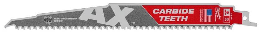 Lemn cu cuie: Panze Heavy Duty AX cu dinti din carbura pentru lucrari de demolare - 5 buc - 230 mm