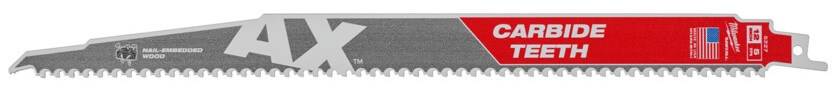 Lemn cu cuie: Panza Heavy Duty AX cu dinti din carbura pentru lucrari de demolare - 1 buc - 300 mm