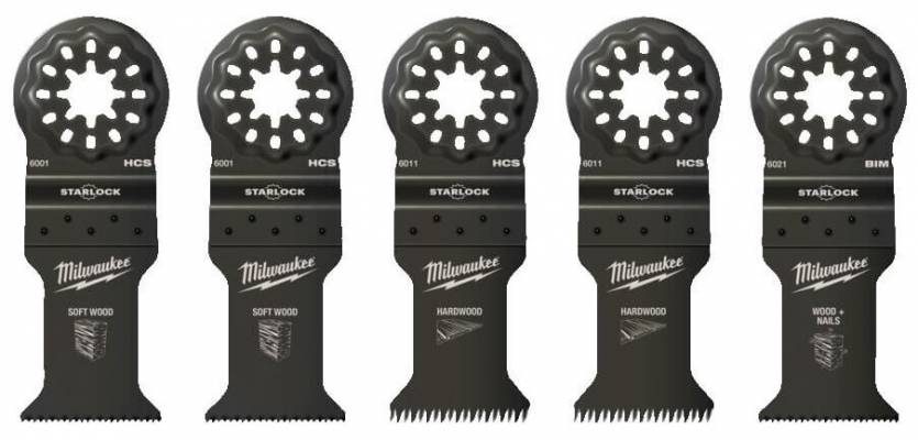 Set de panze pentru lemn - 5 buc - Milwaukee