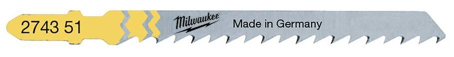 Panza taieri curbate si fara aschii 75 x 2,5 mm - T 101 D - 5 buc - Milwaukee