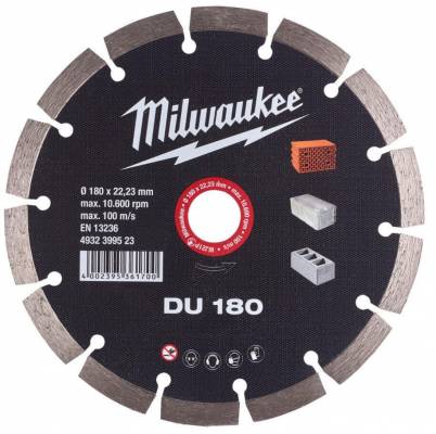 Discuri diamantate DU 180 mm - Milwaukee