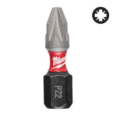 Biti PZ pentru surubelnite PZ2 x 25 mm SHOCKWAVE IMPACT DUTY - 2 buc - Milwaukee