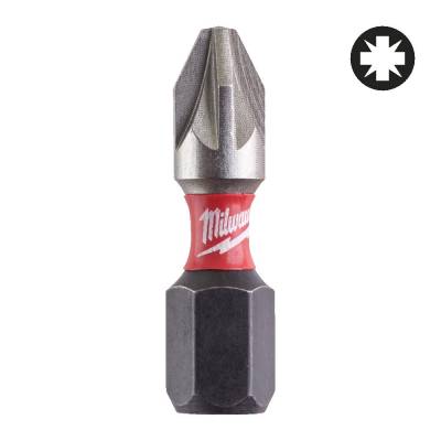 Biti PZ pentru surubelnite PZ2 x 25 mm SHOCKWAVE IMPACT DUTY - 25 buc - Milwaukee