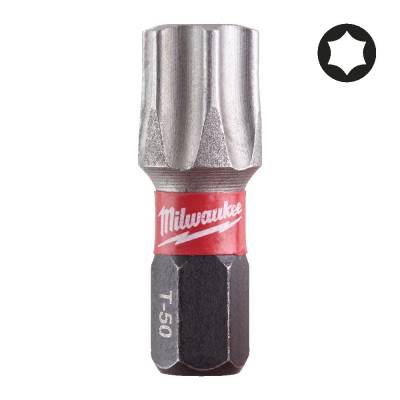 Biti TX pentru surubelnite TX50 x 25 mm SHOCKWAVE IMPACT DUTY - 15 buc - Milwaukee