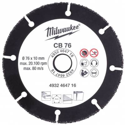 Panze abrazive din carbura 76 mm - Milwaukee