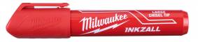 Marker INKZALL, rosu, cu varf lat - marimea L - Milwaukee