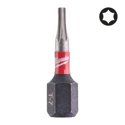 Biti TX pentru surubelnite TX7 x 25 mm SHOCKWAVE IMPACT DUTY - 3 buc - Milwaukee