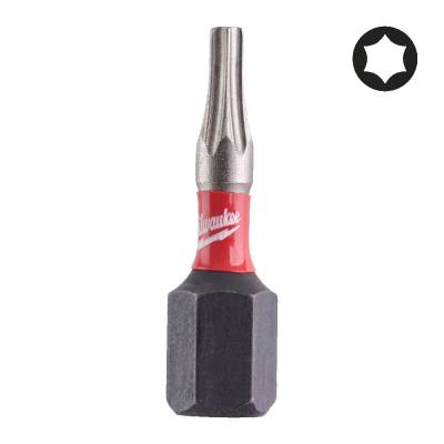 Biti TX pentru surubelnite TX9 x 25 mm SHOCKWAVE IMPACT DUTY - 3 buc - Milwaukee