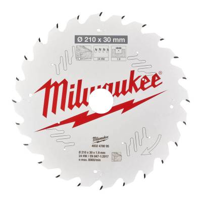 Panza pentru fierastrau cu masa 210 x 30 x 1,9 - 24 dinti ATB - Milwaukee