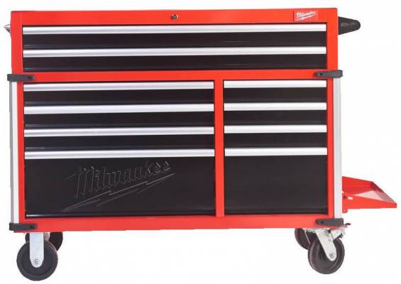 TOOLGUARD Dulap de scule mobil cu 10 sertare, metalic, 117 cm - Milwaukee SRC46-1