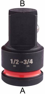 Adaptor 1/2&QUOT; patrat - 3/4&QUOT; patrat - Milwaukee