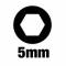 Surubelnita cap hexagonal HOLLOWCORE 5 mm - Milwaukee