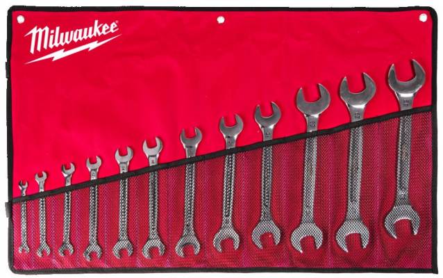 Set de 12 chei fixe duble - Milwaukee