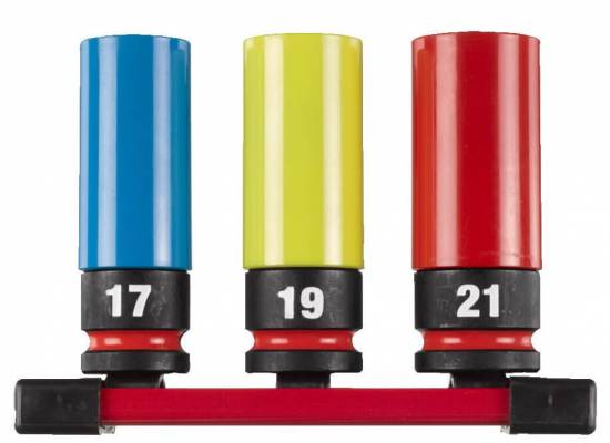 Set de 3 chei tubulare de impact 1/2&QUOT; SHOCKWAVE Impact Duty - Milwaukee
