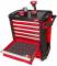 TOOLGUARD Dulap premium de scule mobil cu 7 sertare, metalic, 78 cm, dotat cu scule
