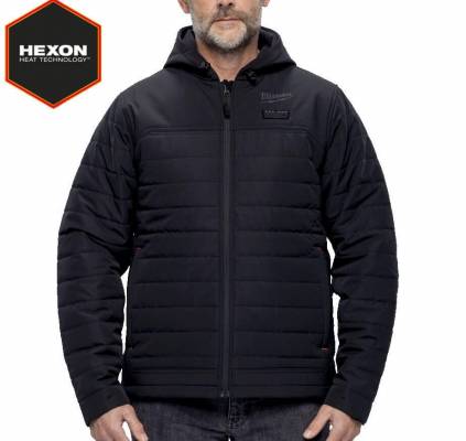 Jacheta puffer incalzita M12 Hexon - M - negru