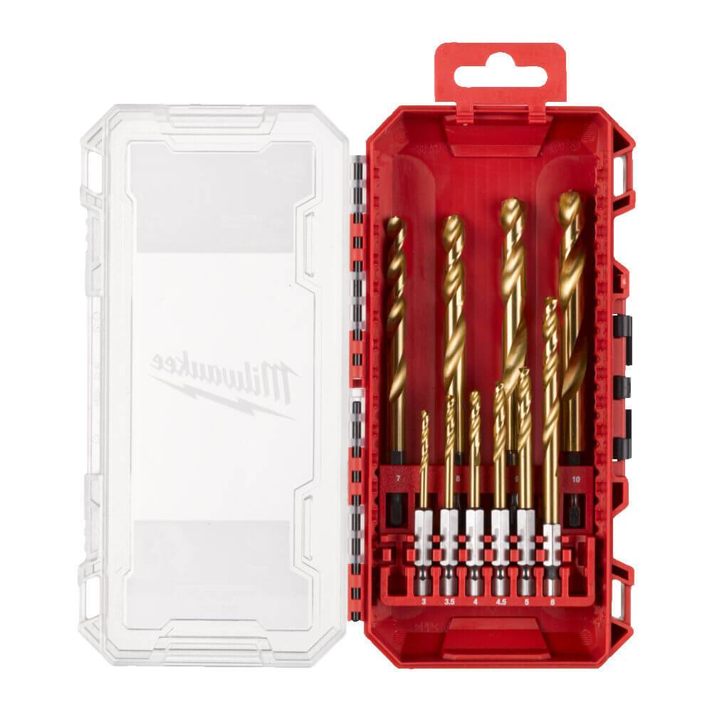 Set 10 RED HEX - Burghie SHOCKWAVE HSS-Ground Titan pentru metal
