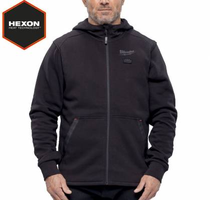 Hanorac incalzit M12 Hexon - XXXL - negru