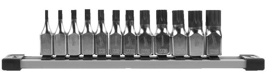 Set chei tubulare 3/8&QUOT; XZN, 12 buc - Milwaukee
