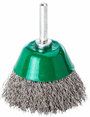 Perie ondulata tip cupa pentru polizor drept, Ø 50 mm, sarma 0,3 mm din otel inoxidabil, 3 buc - Milwaukee