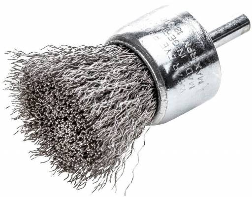 Perie ondulata tip tija pentru polizor drept, Ø 22 mm, sarma 0,3 mm din otel inoxidabil, 3 buc - Milwaukee