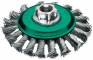 Perie conica rasucita pentru polizor unghiular, Ø 100 mm, sarma 0,5 mm din otel inoxidabil - Milwaukee
