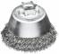 Perie ondulata tip cupa pentru polizor unghiular, Ø 65 mm, sarma 0,35 mm din otel - Milwaukee