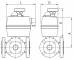 Robinet cu bila, 3 cai, tip L, flanse PN 40, actuator electric, 1&QUOT;