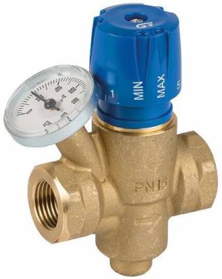 Supapa de amestec termostatica cu termometru, G 1/2&QUOT;, PN 16
