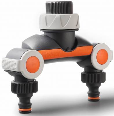 Conector cu 2 iesiri, filet intrare 3/4&QUOT;
