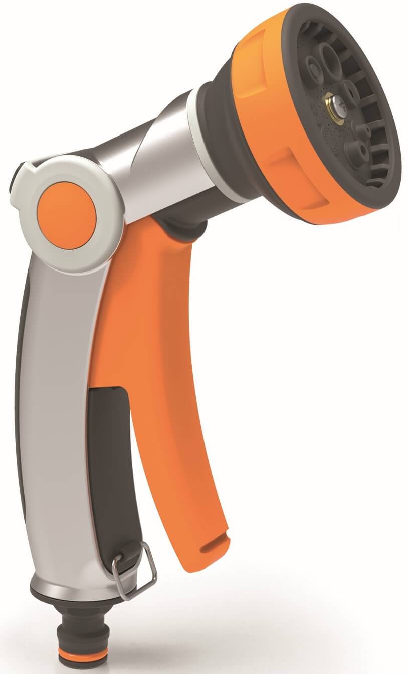 Pistol de stropit &QUOT;8 JET METAL&QUOT; cu debit mediu, varianta soft touch