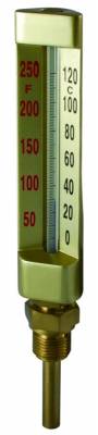 Termometru de sticla cu conexiune verticala, 100 mm, 0°C - +60°C