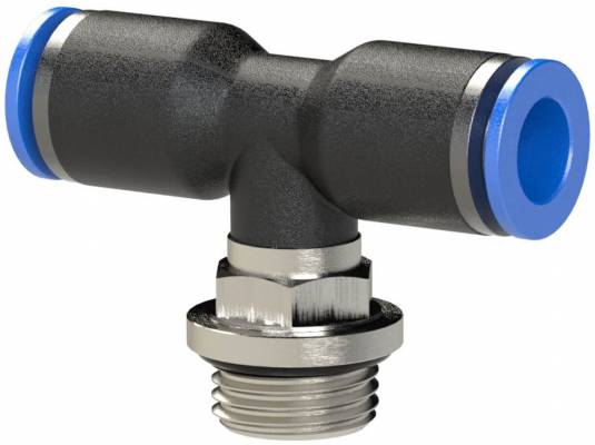 Cupla T push-in, filet cilindric exterior cu O-ring, seria standard, G 1/4&QUOT; - 4 mm