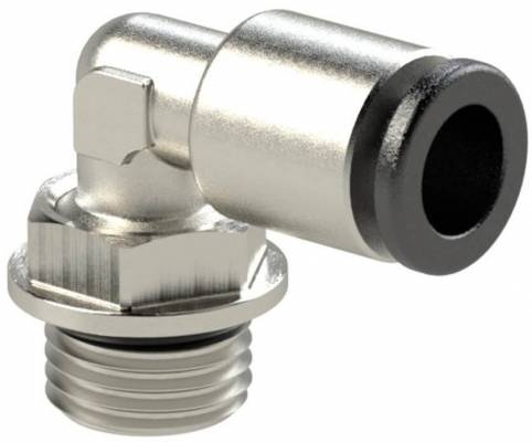 Cupla L push-in cu filet cilindric exterior si O-Ring, seria click-clock, G 1/4&QUOT; - 5 mm